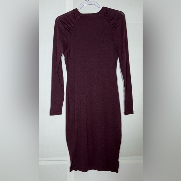 Motherhood Maternity Maroon Dress Women's Size Medium Stretch - Picture 9 of 9